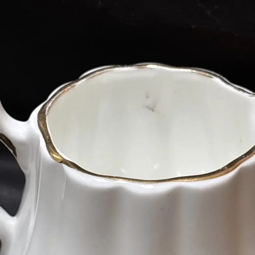 Royal Tara Ireland Small Creamer Porcelain IRISH HARP PATTERN 2.5” Celtic Harp